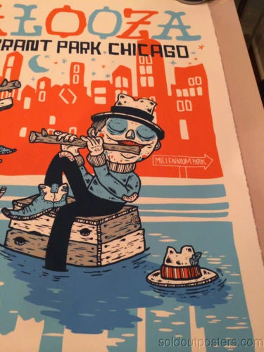 Michael Sieben Lollapalooza - 2013 Artist Poster Print SIGNED & NUMBERED Perry Farrell Sieben Gig Posters 7 Michael Sieben Lollapalooza - 2013 Artist Poster Print SIGNED & NUMBERED Perry Farrell Sieben Gig Posters