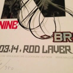 Queens Of The Stone Age - 2014 Rhys Cooper Poster NIN QOTSA Rod Laver Melbou