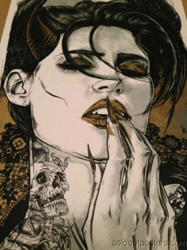 Queens Of The Stone Age - 2014 Rhys Cooper Poster NIN QOTSA Vector Arena Auc 4 Queens Of The Stone Age - 2014 Rhys Cooper Poster NIN QOTSA Vector Arena Auc