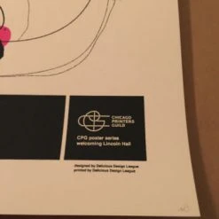 Herman Dune & Julie Doiron - 2009 Delicious Design Poster Print Chicago, IL