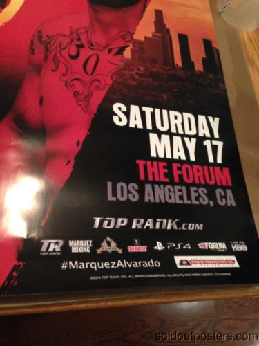 Sold Out Posters Juan Manuel Marquez Vs. Mike Alvarado Poster Print 5/17/2014 The Forum LA Boxing 7 Sold Out Posters Juan Manuel Marquez Vs. Mike Alvarado Poster Print 5/17/2014 The Forum LA Boxing
