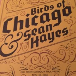Birds Of Chicago Sean Hayes - Delicious Design Poster Print Chicago, IL Folk