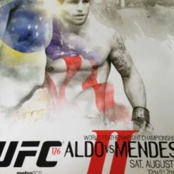Sold Out Posters UFC 176 - 2014 Poster Print Aldo Vs. Mendes Staples Center MMA PPV