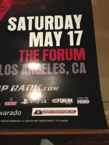 Sold Out Posters Juan Manuel Marquez Vs. Mike Alvarado Poster Print 5/17/2014 The Forum LA Boxing 6 Sold Out Posters Juan Manuel Marquez Vs. Mike Alvarado Poster Print 5/17/2014 The Forum LA Boxing