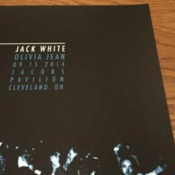 Gig Posters Jack White - 2014 Rob Jones Poster Print Jacobs Pavilion Cleveland Ohio Olivia J