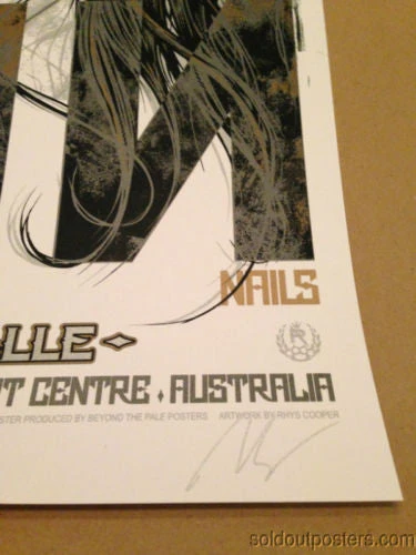 Queens Of The Stone Age - 2014 Rhys Cooper Poster NIN QOTSA Adelaide Center 6 Queens Of The Stone Age - 2014 Rhys Cooper Poster NIN QOTSA Adelaide Center