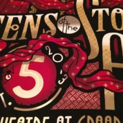 Queens Of The Stone Age - 2013 Guy Burwell Poster Grand Prarie, TX Gig Posters