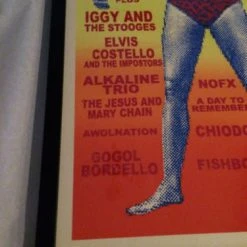 RIOT FEST 2012 Steve Walters Poster Print FRAMED Gogol Bordello FRAMED