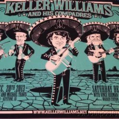 Keller Williams String Cheese Incident Leftover Salmon Poster Print Darin Shock Gig Posters