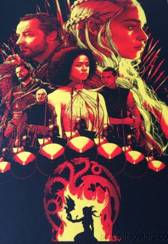 Game Of Thrones House Targaryen - Joshua Budich Poster Print SIGNED #'d/200 3 Game Of Thrones House Targaryen - Joshua Budich Poster Print SIGNED #'d/200