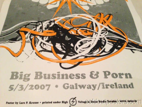 Lars Krause Gig Posters Big Business & Porn/Melvins - Lars P Krause Poster Print Galway Ireland 5/3/2007 5 Lars Krause Gig Posters Big Business & Porn/Melvins - Lars P Krause Poster Print Galway Ireland 5/3/2007