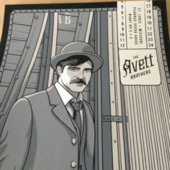 The Avett Brothers - 2014 27 Design Poster St. Louis Peabody Opera House SIGNED