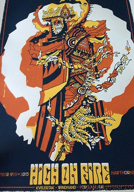 High On Fire 12/9/2013 Guy Burwell Kvelertak Windhand Portland OR Hawthorne S/N Gig Posters 3 High On Fire 12/9/2013 Guy Burwell Kvelertak Windhand Portland OR Hawthorne S/N Gig Posters