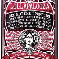 Lollapalooza - 2006 Shepard Fairey Poster Print Chicago Obey 1st Ed Kanye RHCP W Chicago, IL
