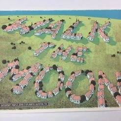 Gig Posters Walk The Moon - 2015 Justin Santora Poster Austin, TX Stubb's BBQ