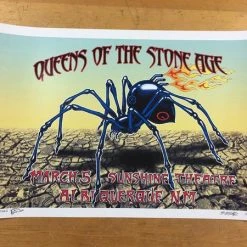 Queens Of The Stone Age - 2003 EMEK Poster Albuquerque, NM Sunshine Theatre