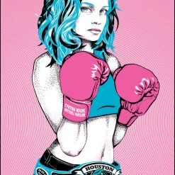 Kings Of Leon - 2017 Kate Crosgrove Poster Houston, TX Boxer Boxing