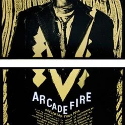 Arcade Fire - 2014 Rob Jones Poster Print Reflektor Tour SUNSHINE Silent Giants