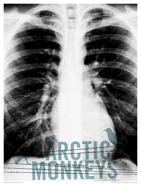 Gig Posters Arctic Monkeys - 2014 Third Alert Designs Poster Richmond 4 Gig Posters Arctic Monkeys - 2014 Third Alert Designs Poster Richmond