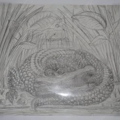 Art Prints The Enormous Crocodile - 2015 Zeb Love Original Sketch Drawing