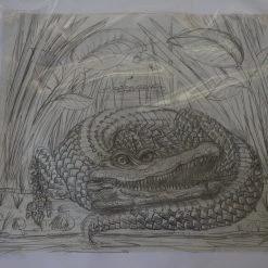 Art Prints The Enormous Crocodile - 2015 Zeb Love Original Sketch Drawing