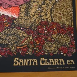 Grateful Dead - 2015 Richey Beckett Poster Santa Clara, CA