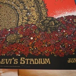 Grateful Dead - 2015 Richey Beckett Poster Santa Clara, CA