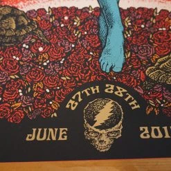 Grateful Dead - 2015 Richey Beckett Poster Santa Clara, CA