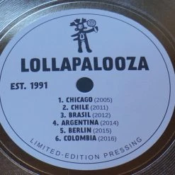 Sold Out Posters Lollapalooza - 2016 25th Anniversary Poster Chicago Grant Park FOIL