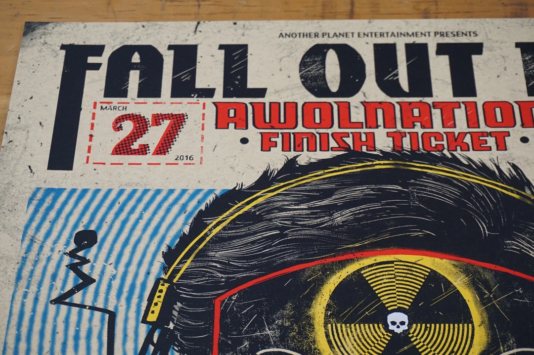 Fall Out Boy - 2016 Zeb Love Poster Print San Francisco Bill Graham Gig Posters 6 Fall Out Boy - 2016 Zeb Love Poster Print San Francisco Bill Graham Gig Posters