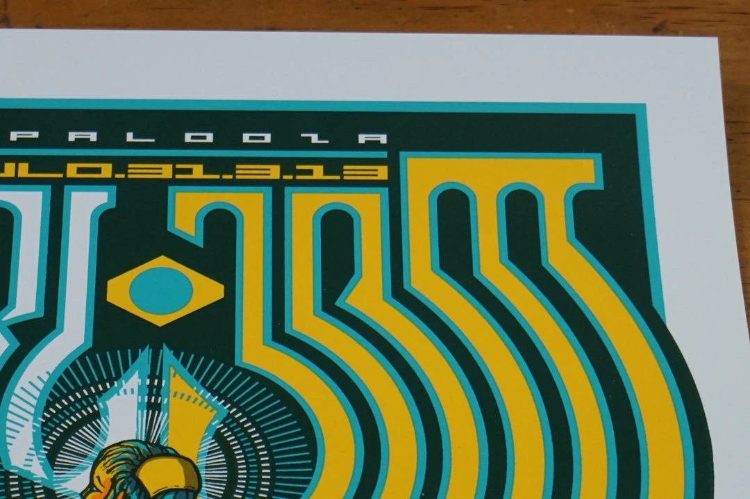 Pearl Jam - 2013 Brad Klausen Print Lollapalooza Poster Sao Paulo, Brazil S/N Gig Posters 7 Pearl Jam - 2013 Brad Klausen Print Lollapalooza Poster Sao Paulo, Brazil S/N Gig Posters