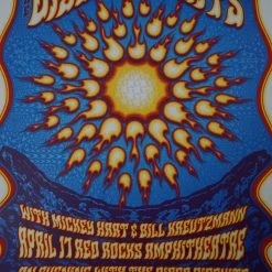 Bisco Inferno - 2015 Dave Hunter Poster Disco Biscuits Denver, CO Red Rocks Colorado