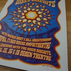Bisco Inferno - 2015 Dave Hunter Poster Disco Biscuits Denver, CO Red Rocks Colorado