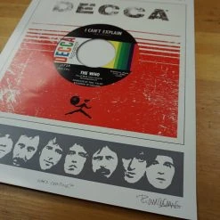 The Who - 2015 Richard Evans Poster Who's Counting 50th Anniversary Tour Gig Posters