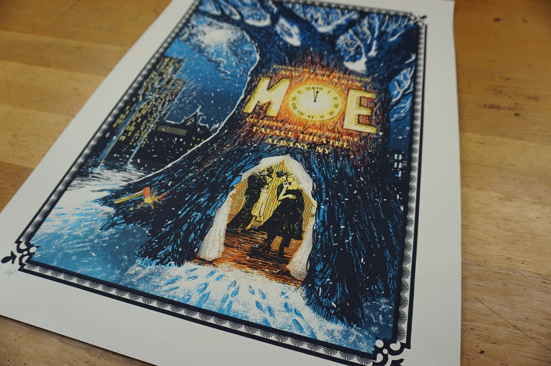 Gig Posters Moe - 2014 Zeb Love Screen Printed Poster AP Edition 10 Gig Posters Moe - 2014 Zeb Love Screen Printed Poster AP Edition