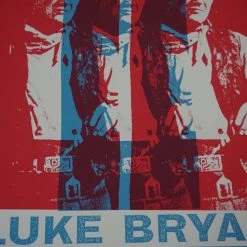 Luke Bryan - 2013 Print Mafia Poster Columbia MO John Wayne Missou Arena