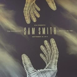 Sam Smith - 2014 DKNG Screen Printed Poster Seattle Paramount