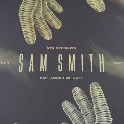 Sam Smith - 2014 DKNG Screen Printed Poster Seattle Paramount