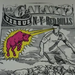 Art Prints LA Galaxy Vs. New York Red Bulls - 2014 Poster Ames Brothers