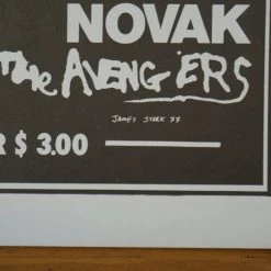 Crime - 1977 James Stark Poster Novak Avengers San Francisco Gig Posters