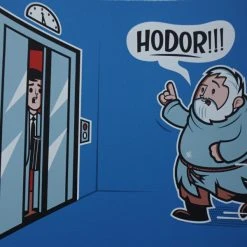 Hold The Door - 2016 Dave Perillo Poster Hodor Game Of Thrones