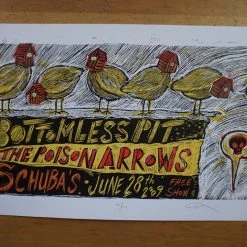 Chicago, IL Bottomless Pit - 2009 Dan Grzeca Poster Poison Arrows Chicago