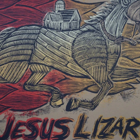 Gig Posters Jesus Lizard - 2009 Dan Grzeca Poster Amsterdam, NED Paradiso 3 Gig Posters Jesus Lizard - 2009 Dan Grzeca Poster Amsterdam, NED Paradiso