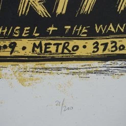 Josh Ritter - 2009 Dan Grzeca Poster Chicago, IL Metro