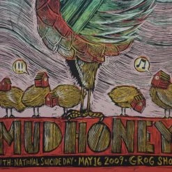 Mudhoney - 2009 Dan Grzeca Poster Cleveland OH Grog Shop Gig Posters