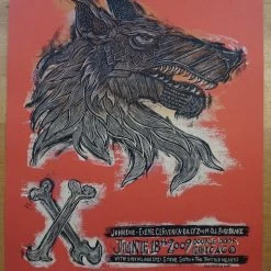 X - 2009 Dan Grzeca Poster Chicago, IL Double Door Punk Rock