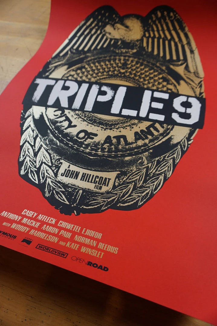 Triple 9 - 2016 Jay Shaw Poster Iron Jaiden MONDO Irina Vlaslov 9 Triple 9 - 2016 Jay Shaw Poster Iron Jaiden MONDO Irina Vlaslov