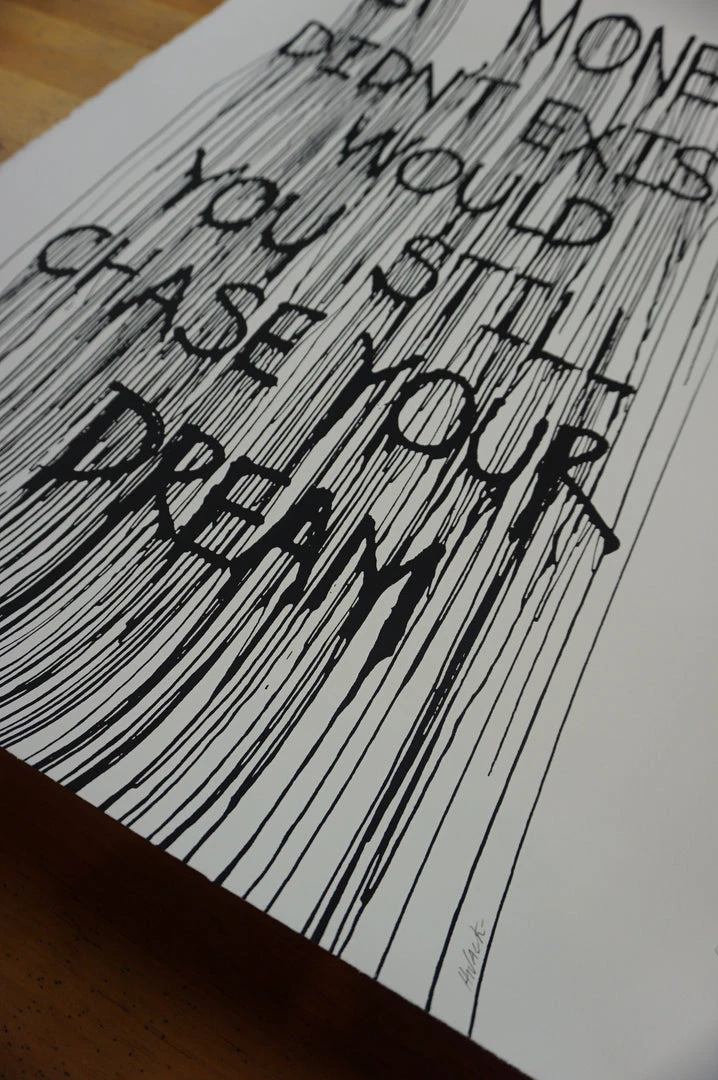 Mr Brainwash If Money Didn't Exist Would You Still Chase Your Dream - 2015 Hijack Poster Stre 8 Mr Brainwash If Money Didn't Exist Would You Still Chase Your Dream - 2015 Hijack Poster Stre