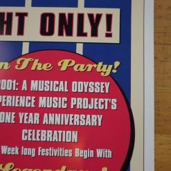 Little Richard - 2001 Dennis Loren Poster Seattle Sky Church