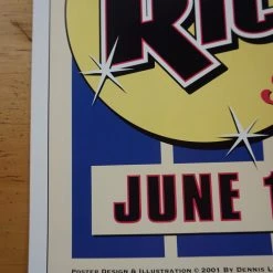 Little Richard - 2001 Dennis Loren Poster Seattle Sky Church